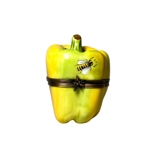 Limoge Yellow Pepper Box