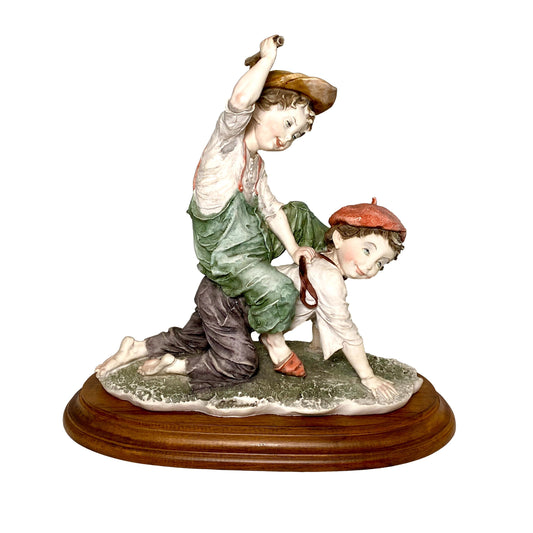 Boys Playing Figurine (Capodimonte)