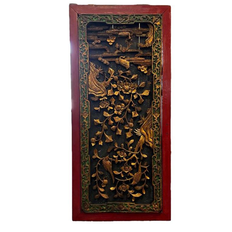 Oriental Carved Panel