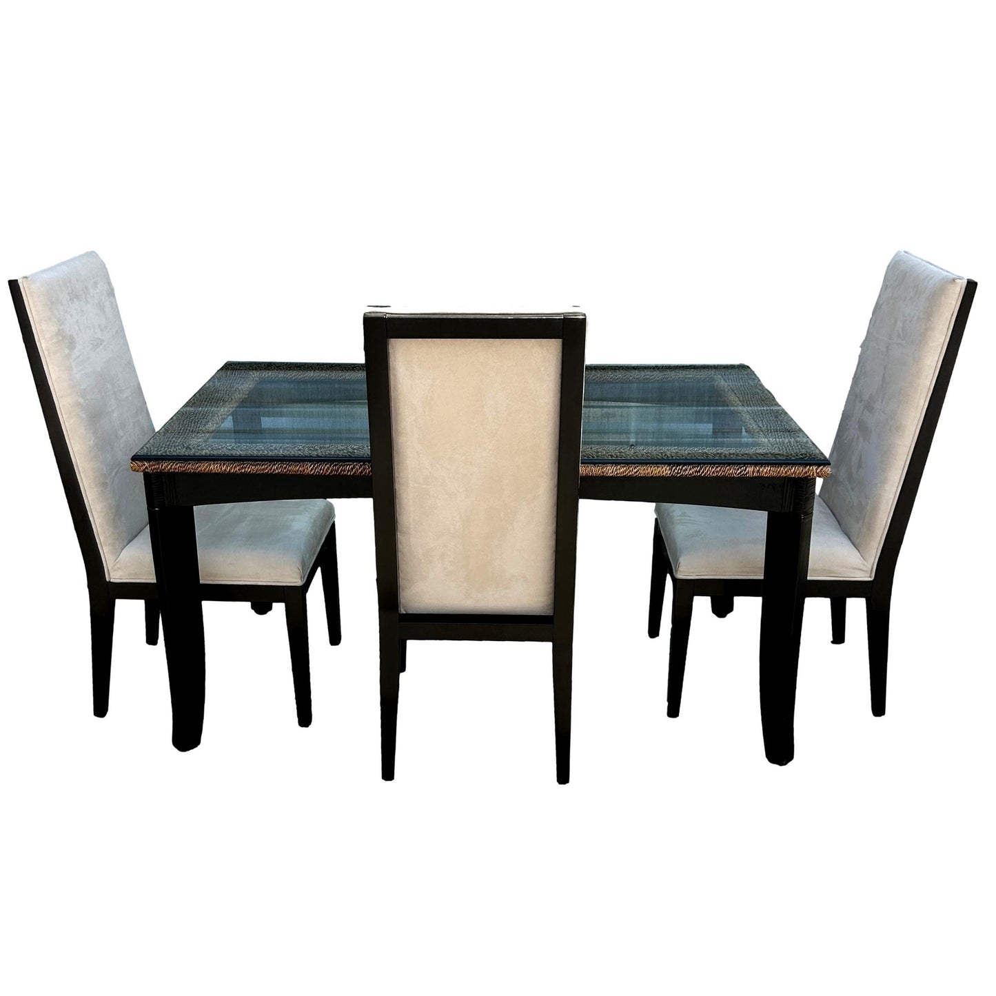 Glass Table w/ 4 Side Chairs