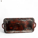 FOLK ART CARVED TRAY