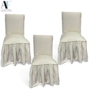 SLIPCOVERED CHAIRS (SET OF 3)