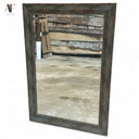 DISTRESSED FRAMED MIRROR