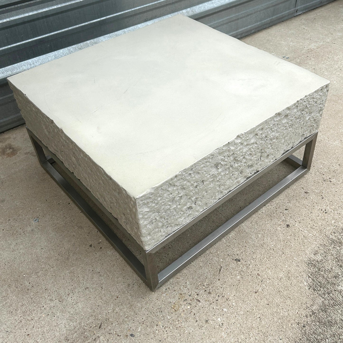 Concrete Slab Coffee Table