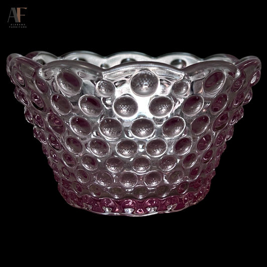 PINK HOBNAIL BOWL