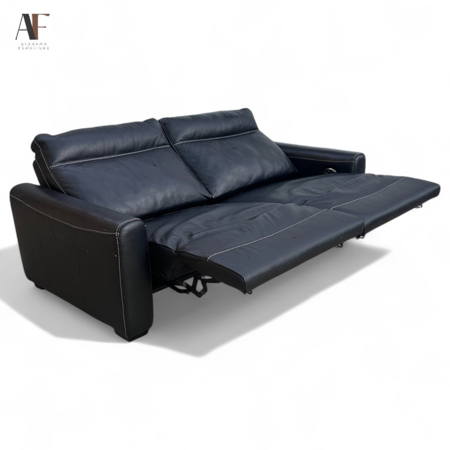 LEATHER RECLINING SOFA