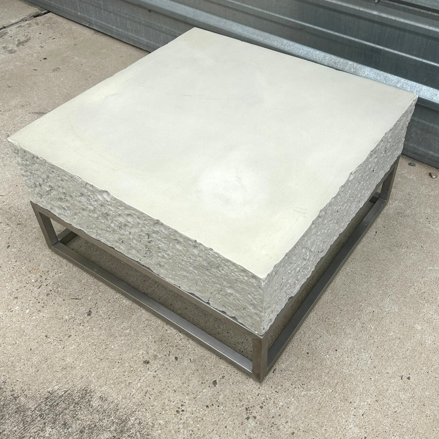 Concrete Slab Coffee Table