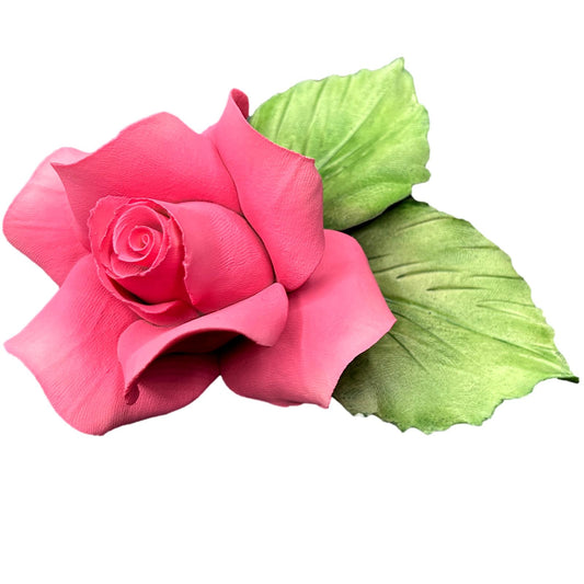 Capodimonte Porcelain  Pink  Rose