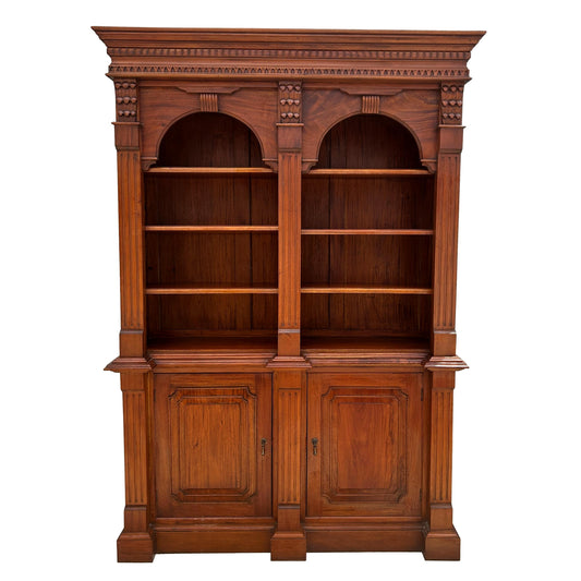 Double Bookcase with Storage