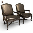 MARGE CARSON LOUIS XV STYLE CHAIRS (PAIR)