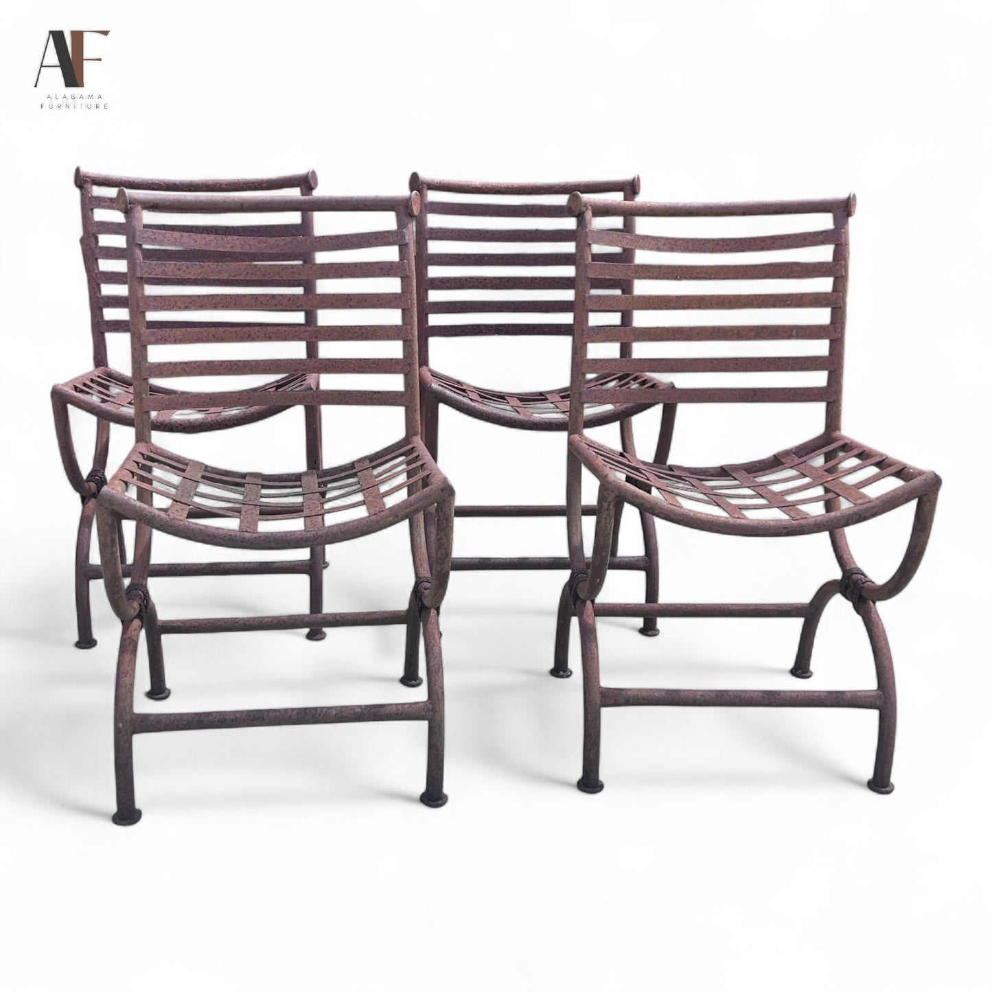 IRON CHAIRS (SET OF 4)