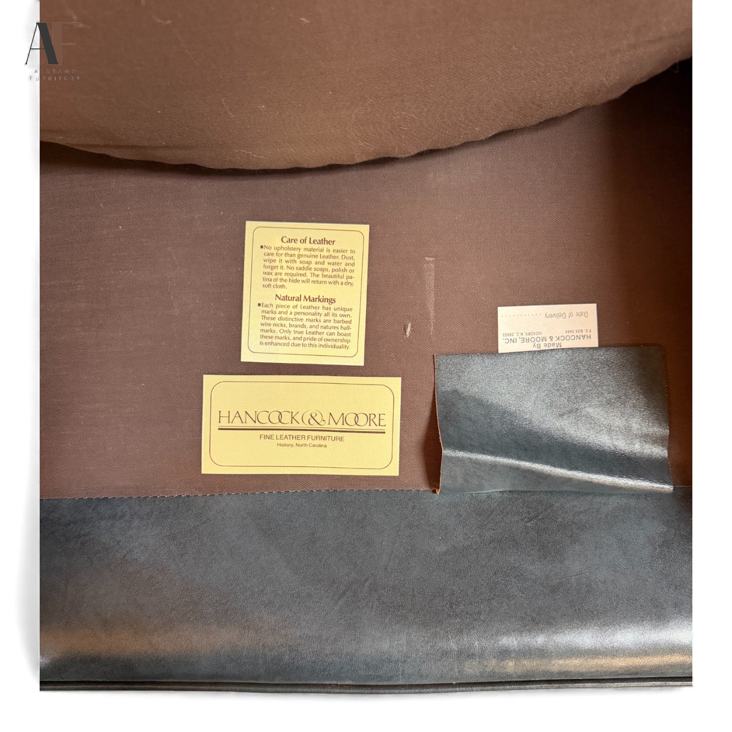 HANCOCK & MOORE LEATHER CHAIR