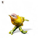 JEWELED ENAMELED  PERCHED BIRD