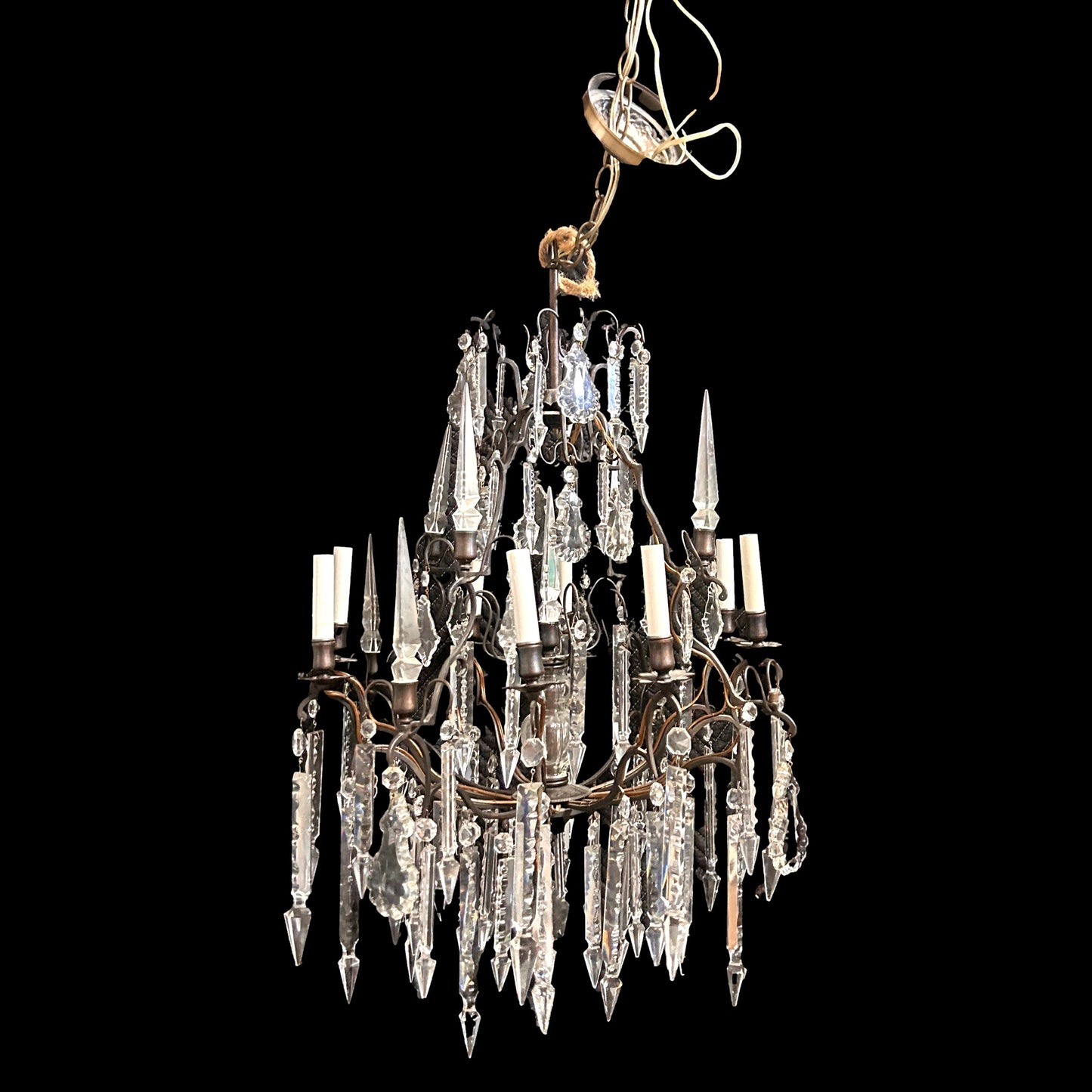 Crystal and Brass Chandleier