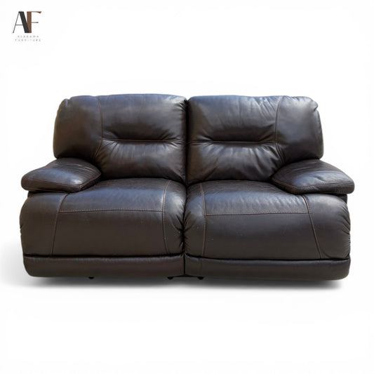 LEATHER RECLINING LOVE SEAT