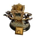 BRONZE CHERUB CENTERPIECE