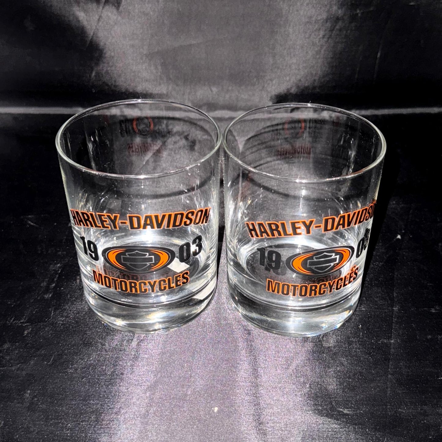 Pair of Harley Davidson Club Glasses