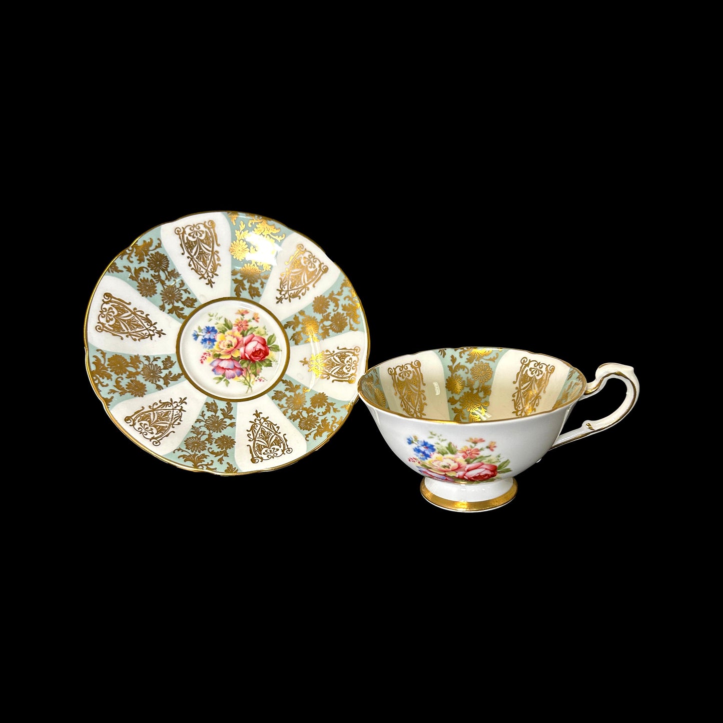 Paragon Wild Roses Teacup & Saucer