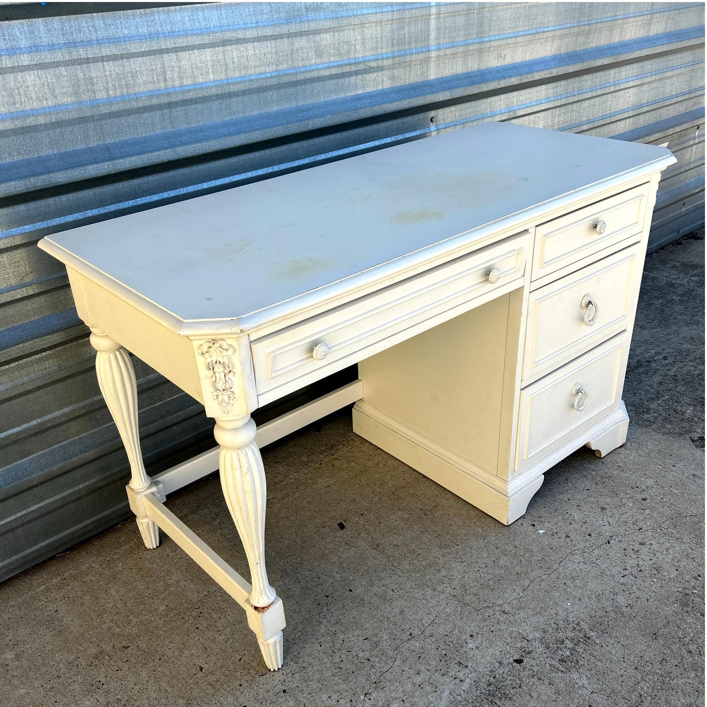 Shabby Chic 4 Drawer Desk