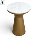 MARBLE TOP END TABLE