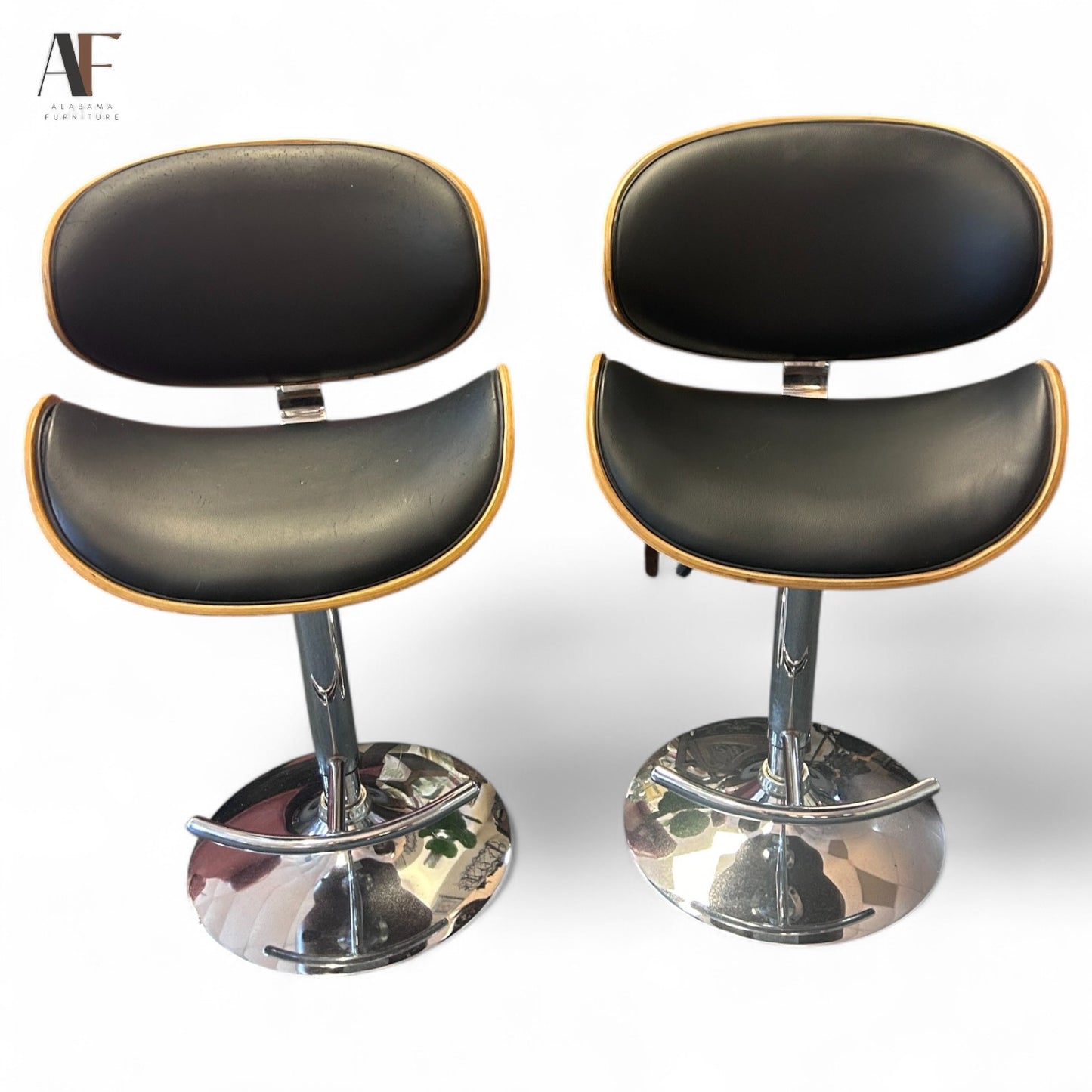 ADJUSTABLE BARSTOOLS (PAIR)