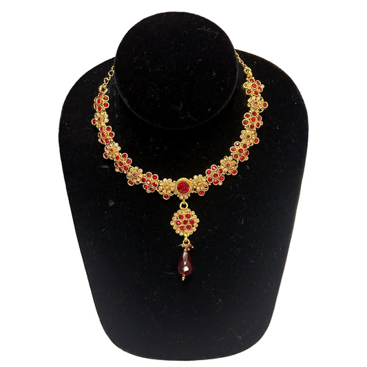 Ruby and Gold Necklace