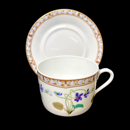 Haviland Limoges Imperatrice Eugenie Cappuccino Cup & Saucer