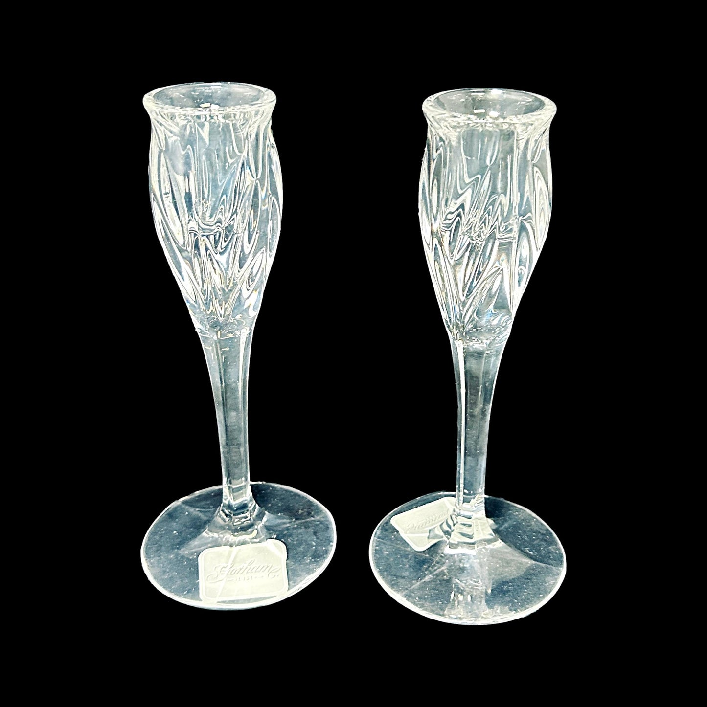 Pair of Crystal Candle Holders