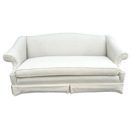 Ivory Camel Back Sofa