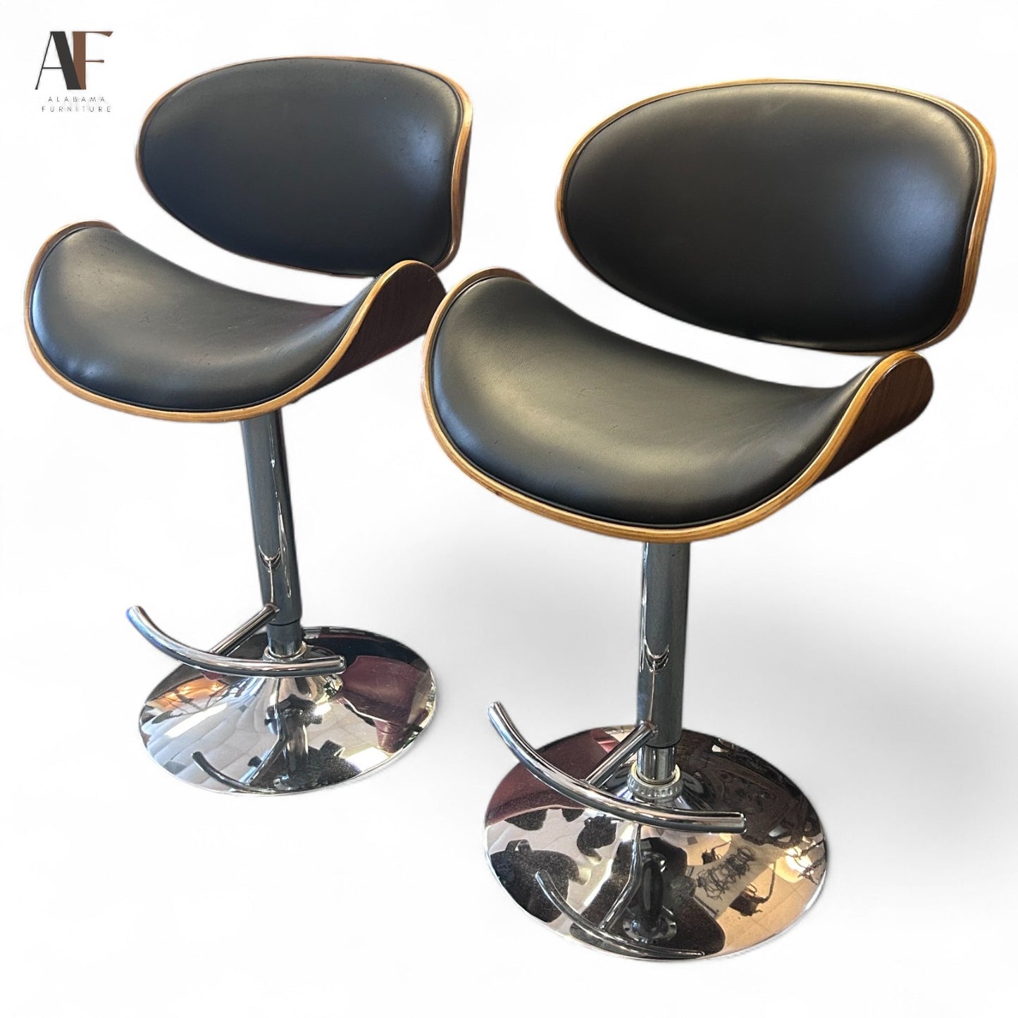 ADJUSTABLE BARSTOOLS (PAIR)