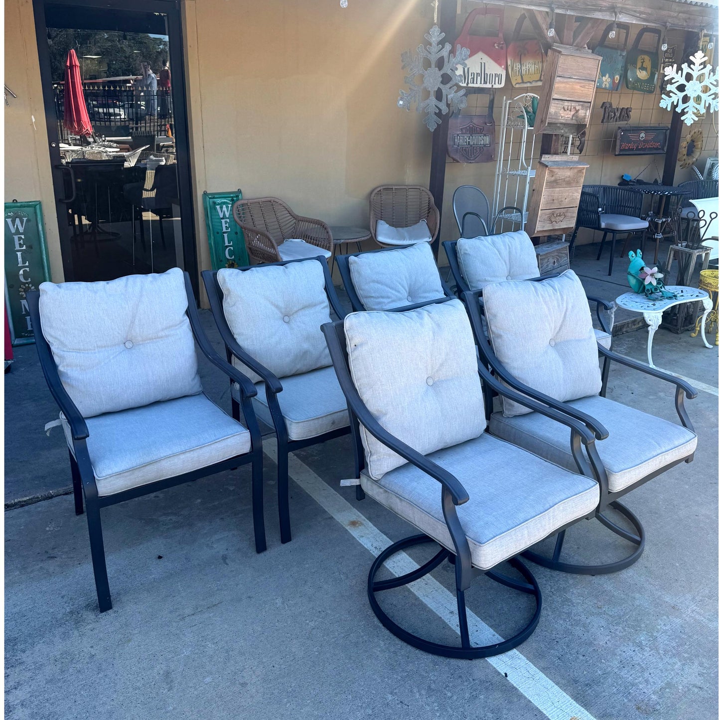 Set of 6  Patio Chairs