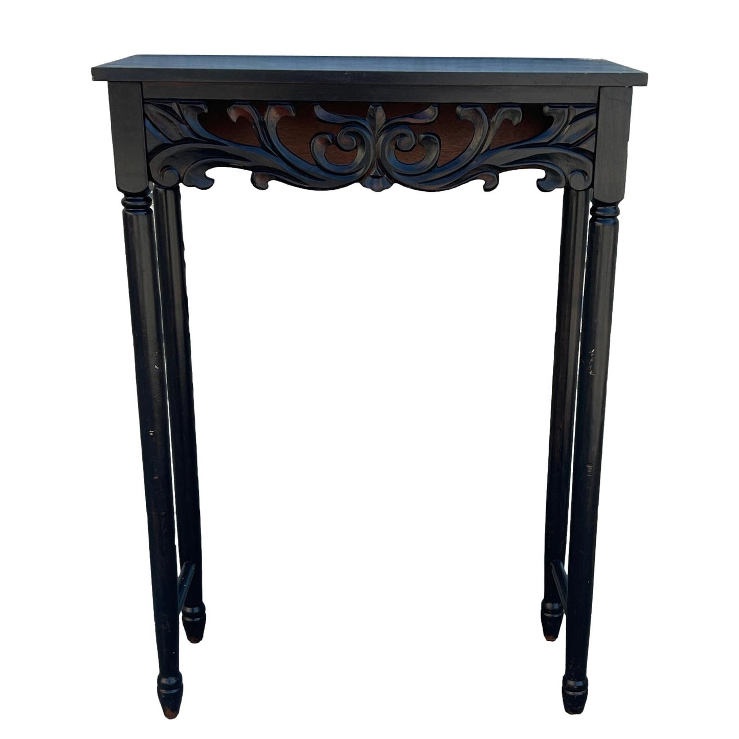 Black Wood Entryway Table