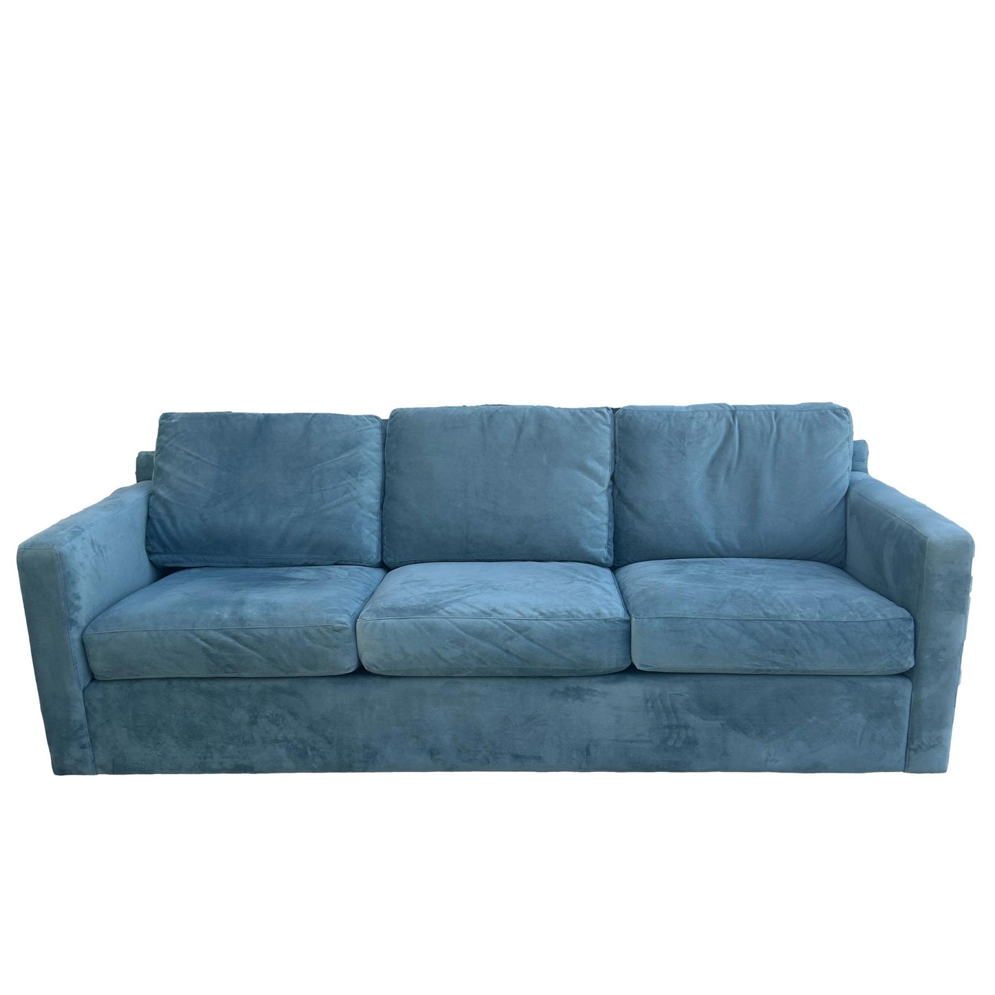 Velvet Crate And Barrel Sofa