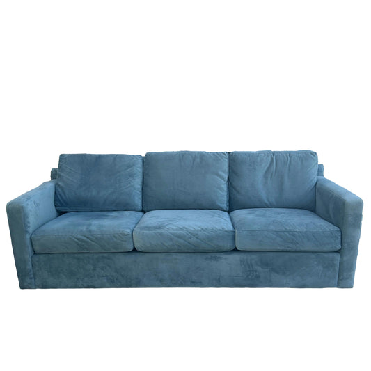 Velvet Crate And Barrel Sofa