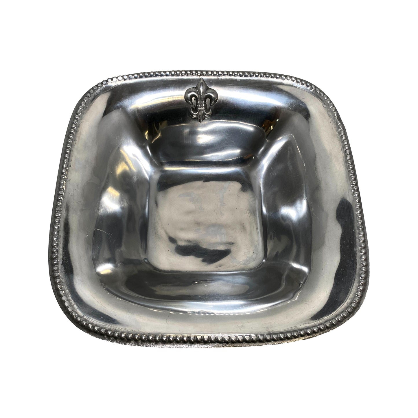 Aluminum Fleur de Lis Bowl