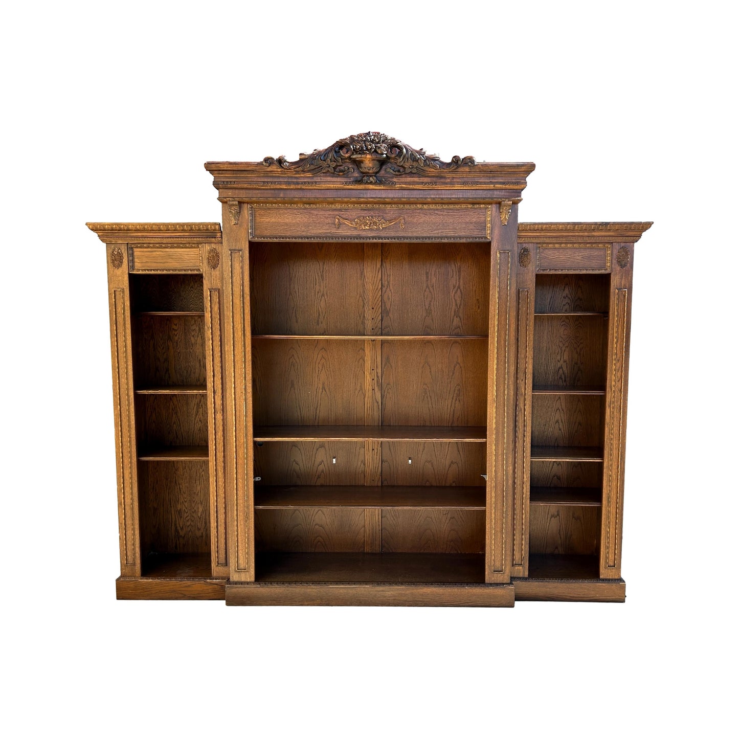 3 PC Vintage Bookcase Wall Unit