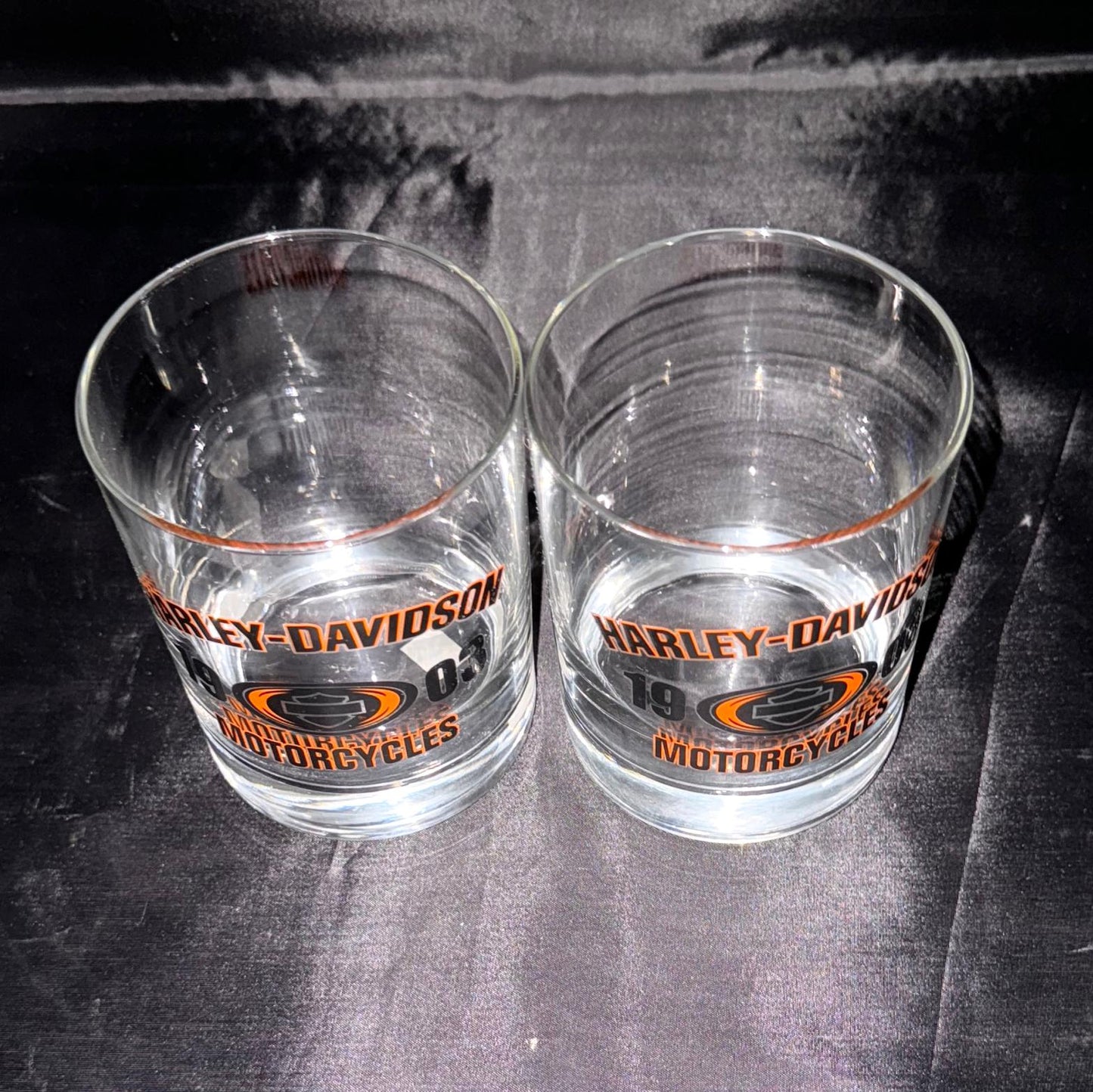 Pair of Harley Davidson Club Glasses