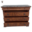 ETHAN ALLEN MARBLE TOP NIGHTSTAND