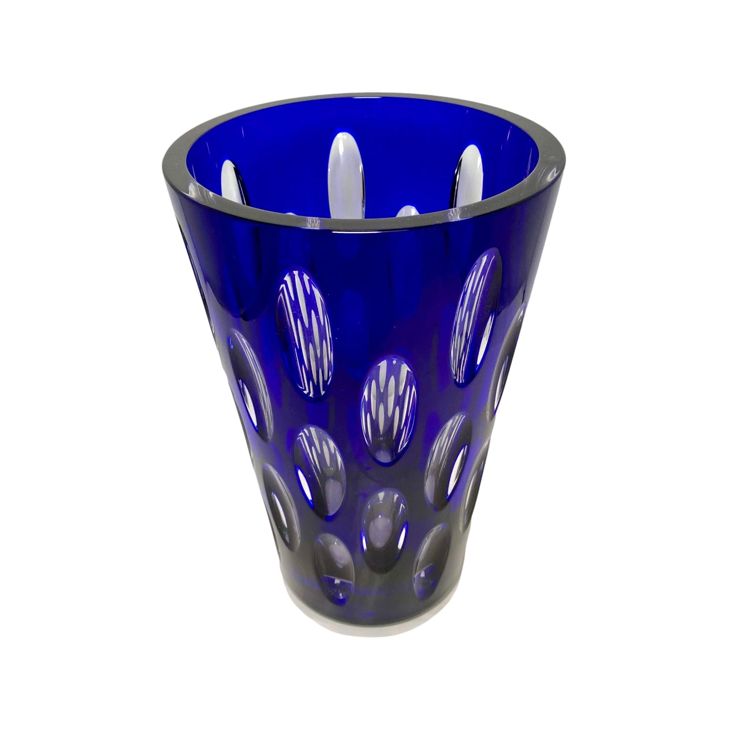 Signed Faberge Cobalt Blue Vase