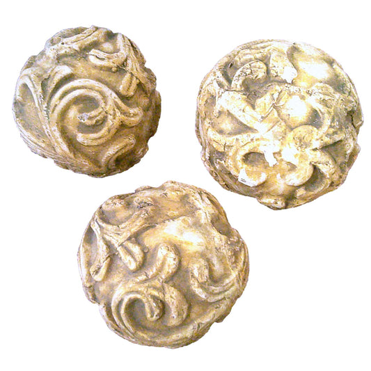 Set of Three Decorative Spheres