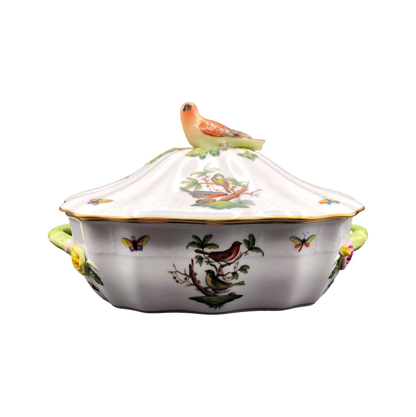 Herend Rothschild Bird Serverwith Lid