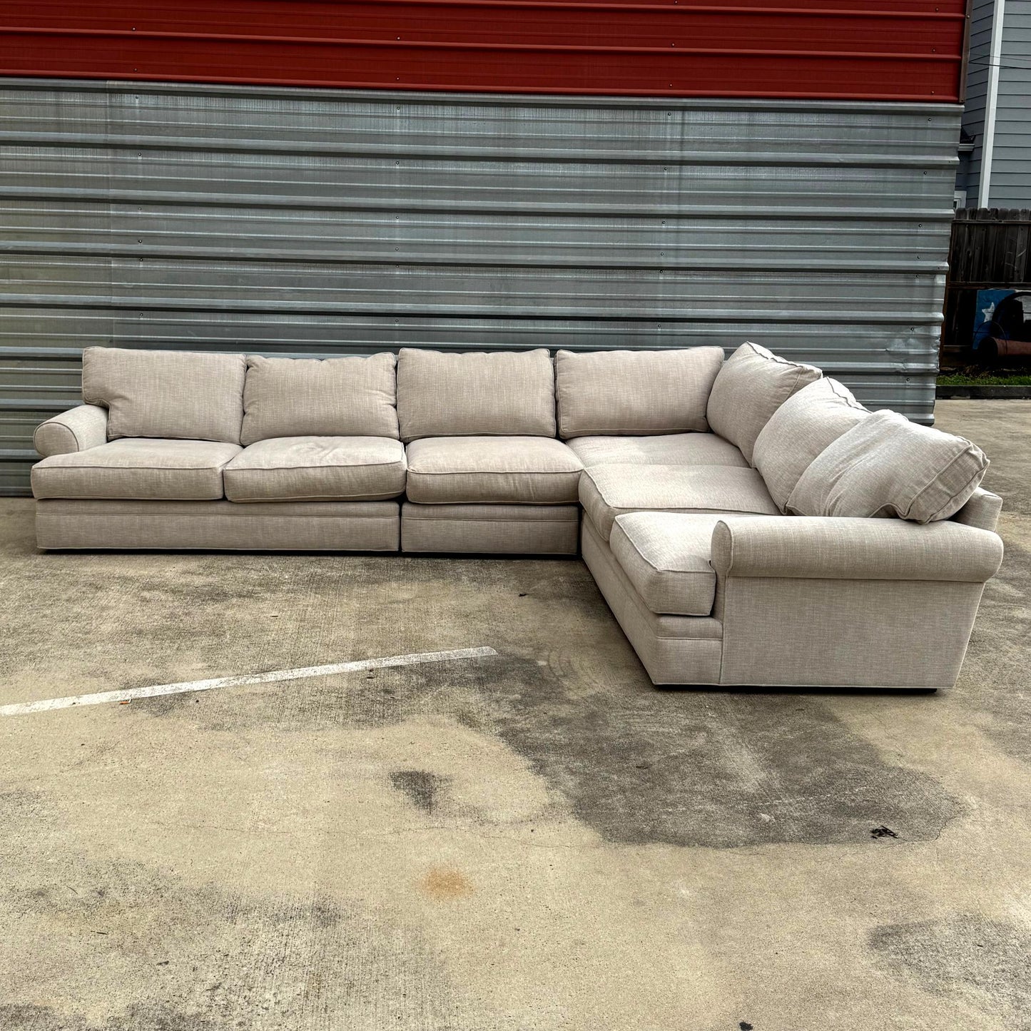 4 Piece Sectional Sofa Beige