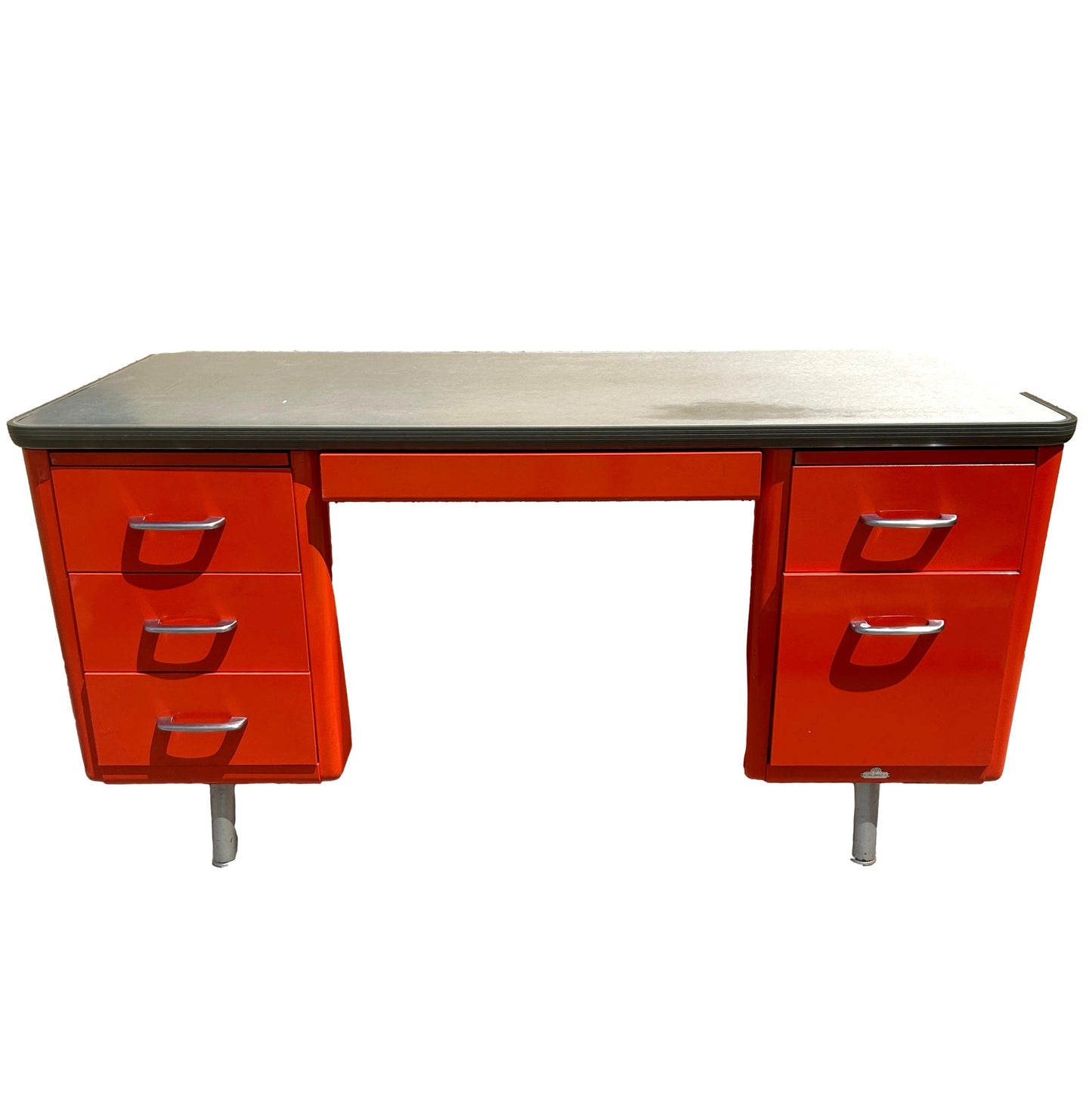 Vintage Metal  Tanker Desk