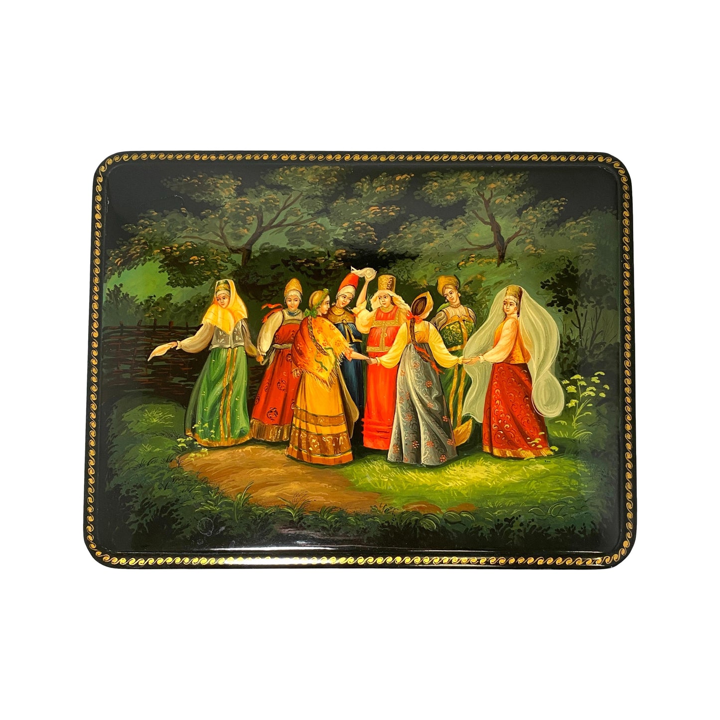 Circle Dance Russian Lacquer Box