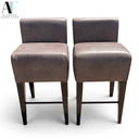 URBAN LEATHER BARSTOOLS (PAIR)