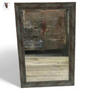 DISTRESSED FRAMED MIRROR