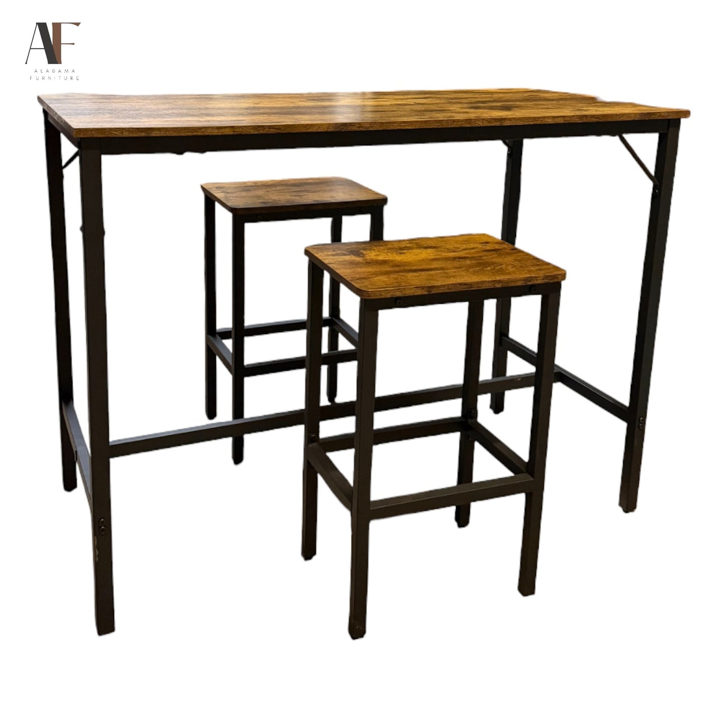 TABLE W/ CHAIRS (2 STOOLS)