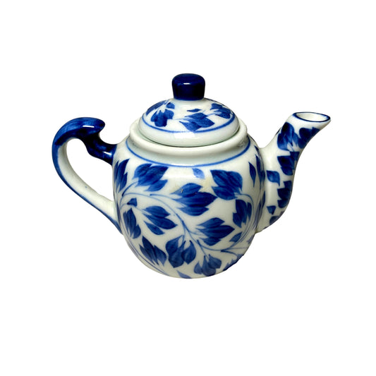Miniature Blue & White Teapot
