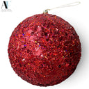 LARGE RED GLITTER ORNAMENT