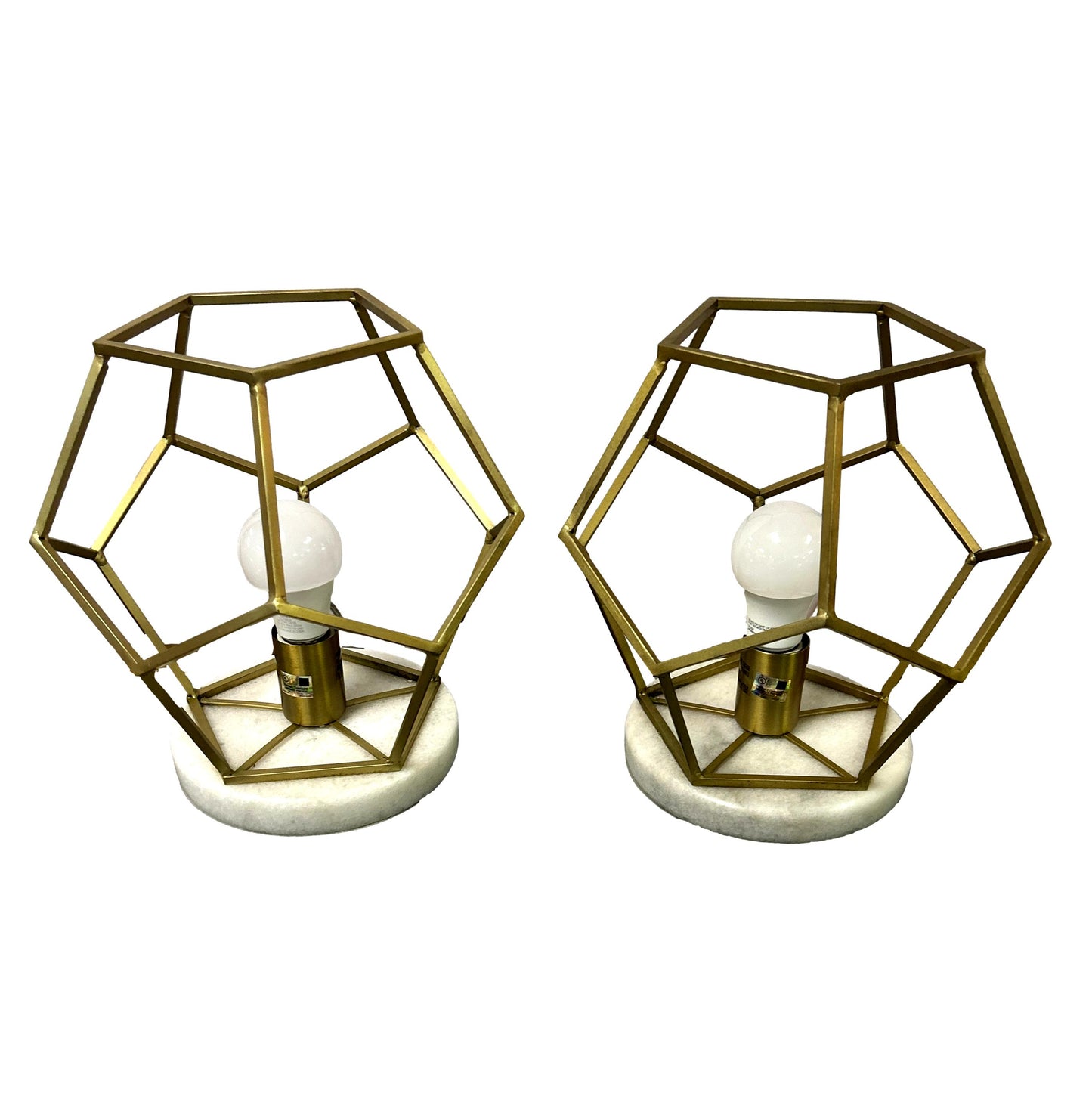 Pair of Geodome Table Lamps